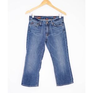 J. Crew Capri Jeans Medium Wash Hipslung
